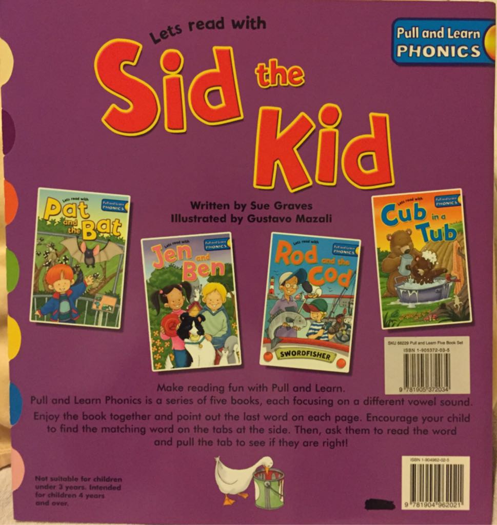 Let’s Read With Sid The Kid - Sue Graves book collectible [Barcode 9781904962021] - Main Image 2