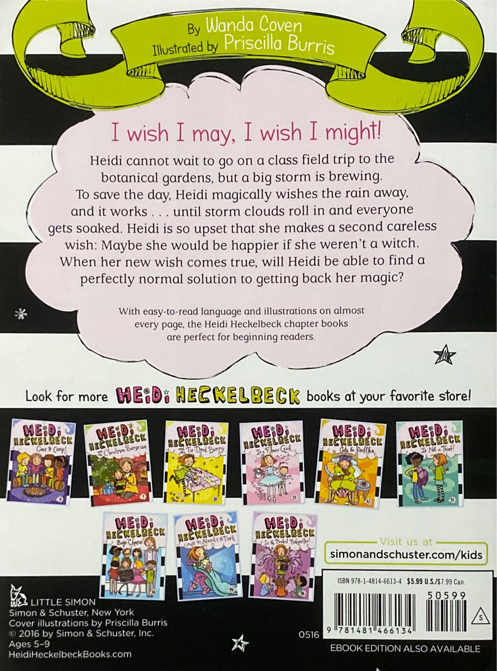 Heidi Heckelbeck Makes a Wish - Wanda Coven (Little Simon - Paperback) book collectible [Barcode 9781481466134] - Main Image 2