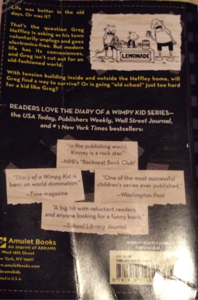 Diary Of A Wimpy Kid Old School - Jeff Kinney (Amulet Paperbacks - Paperback) book collectible [Barcode 9781419719615] - Main Image 2