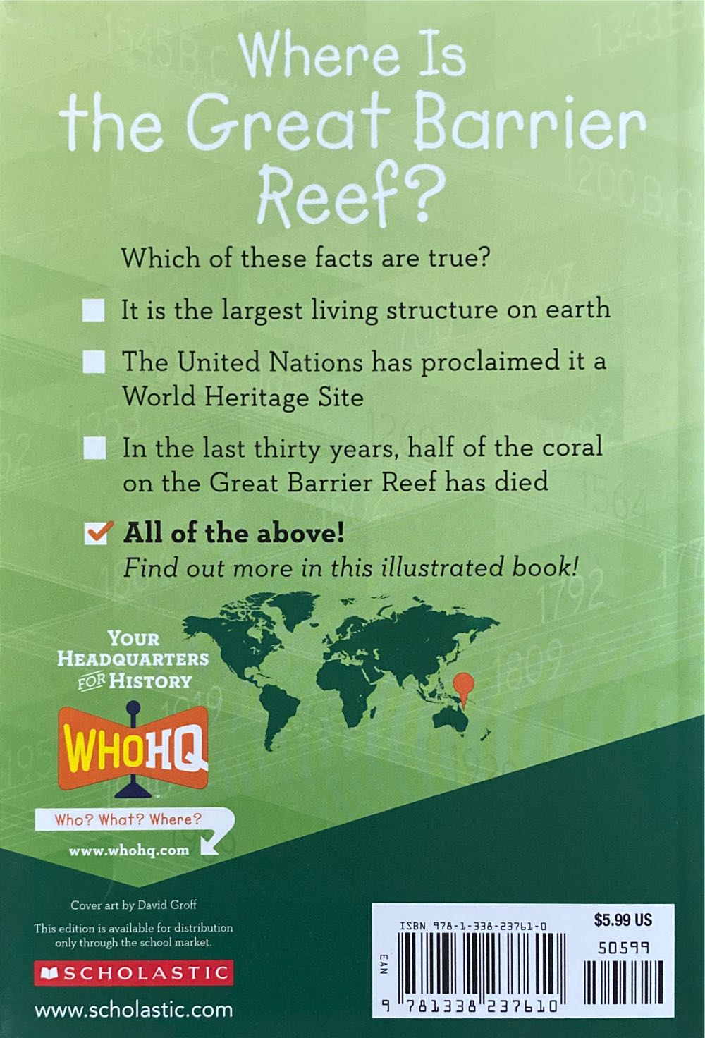 Where Is the Great Barrier Reef? - Nico Medina (Scholastic - Paperback) book collectible [Barcode 9781338237610] - Main Image 2