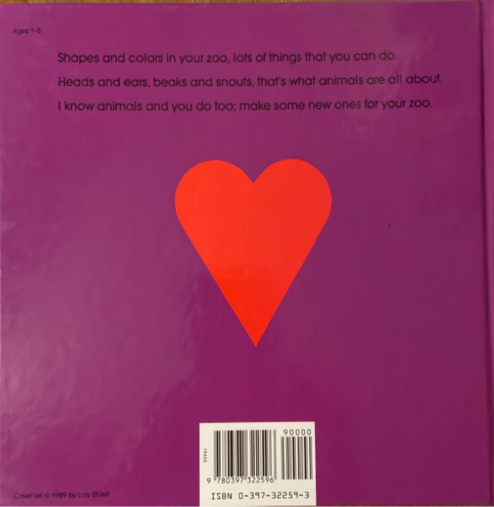 Color Zoo - Lois Ehlert (HarperCollins - Hardcover) book collectible [Barcode 9780397322596] - Main Image 2