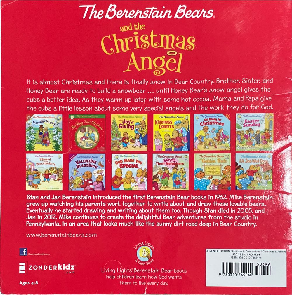 Berenstain Bears And The Christmas Angel, The - Berenstain book collectible [Barcode 9780310749240] - Main Image 2