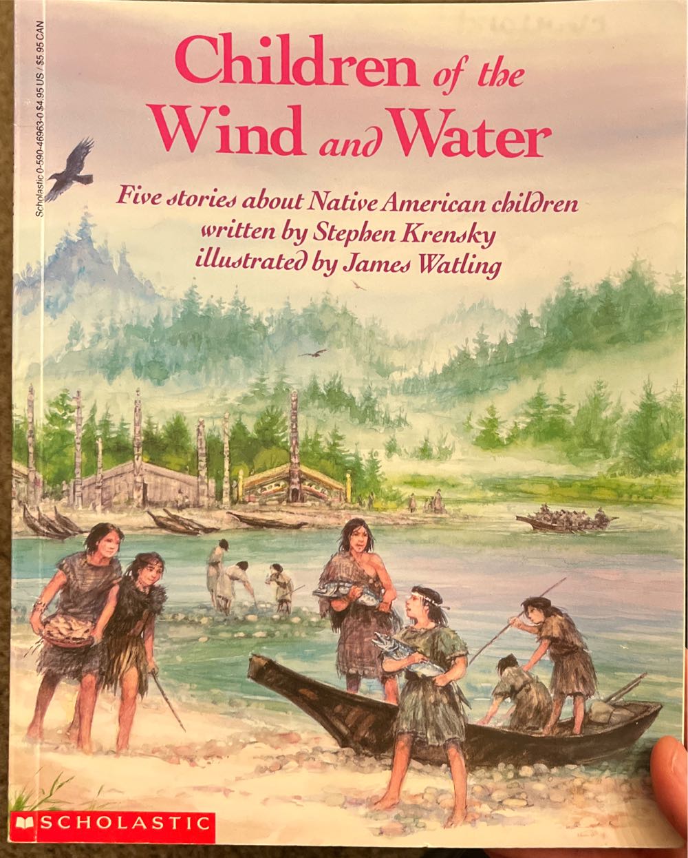 Children of the Wind and Water xG38- Human (Kids + Boy) - Dr. Stephen Krensky (A Scholastic Press - Paperback) book collectible [Barcode 9780590469630] - Main Image 2