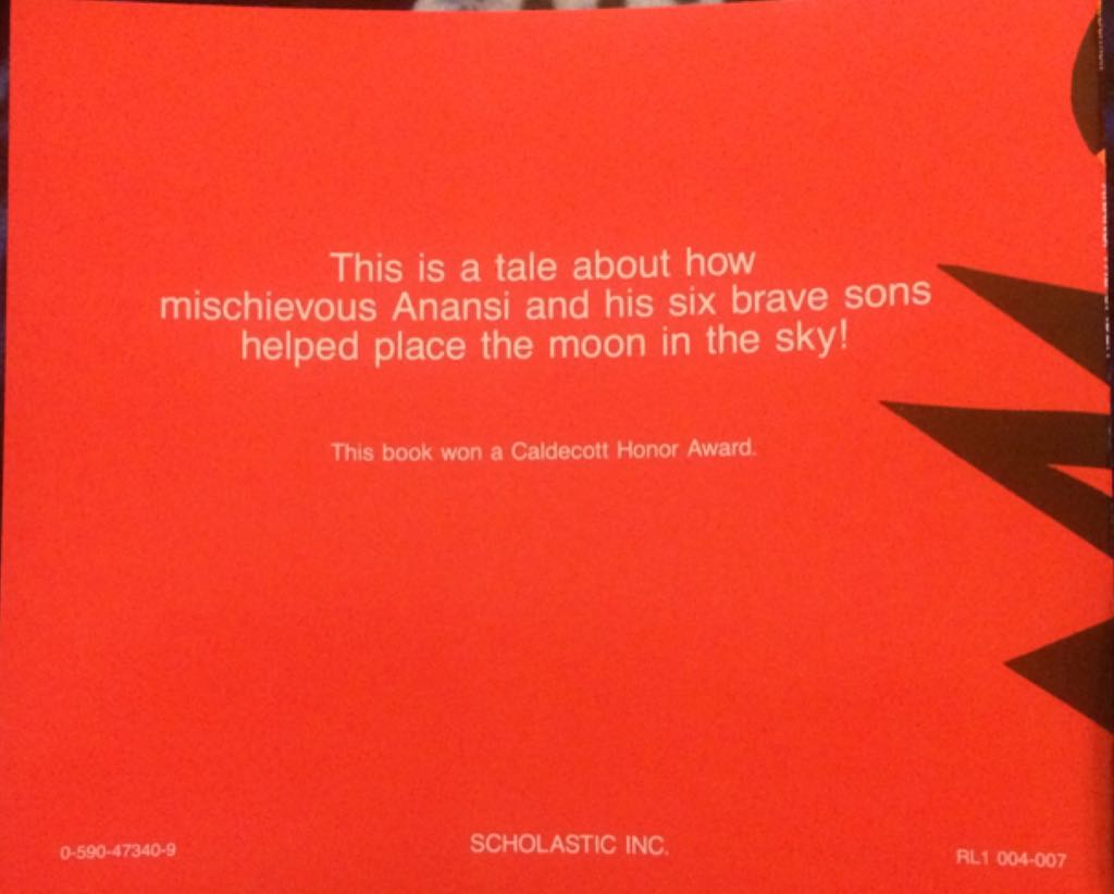 Anansi The Spider - Gerald McDermott (Harry N Abrams Inc - Paperback) book collectible [Barcode 9780590473408] - Main Image 2