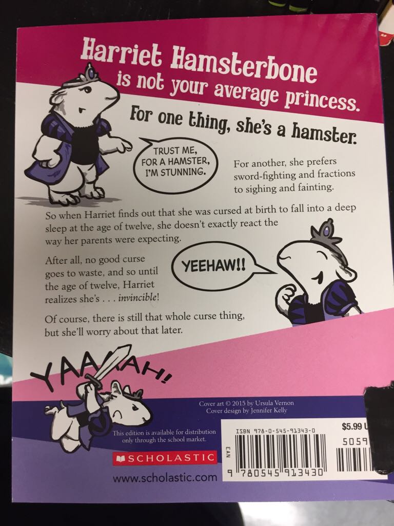 Hamster Princess Harriet The Invincible - Ursula Vernon (- Paperback) book collectible [Barcode 9780545913430] - Main Image 1