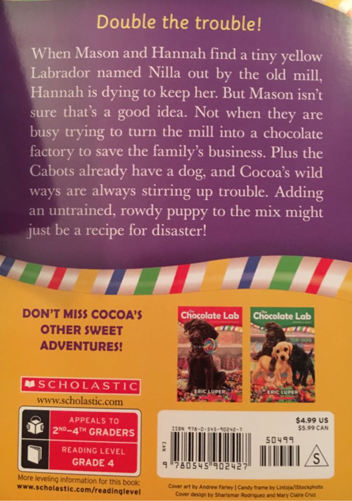 Chocolate Lab. (2): Tug-Of-War - Eric Luper (A Scholastic Press - Paperback) book collectible [Barcode 9780545902427] - Main Image 2