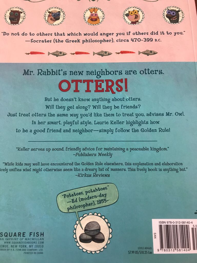 Manners: Do Unto Otters - Laurie Keller (Macmillan - Paperback) book collectible [Barcode 9780312581404] - Main Image 2