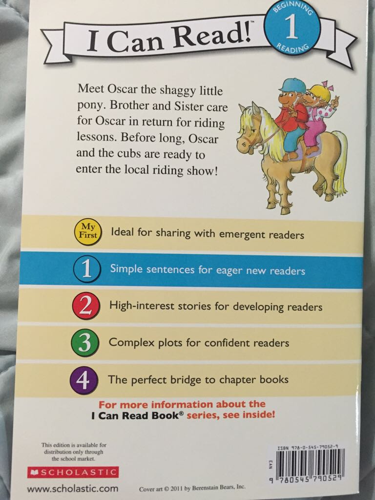 Berenstain Bears - The Shaggy Little Pony - Jan Berenstain (A Scholastic Press - Paperback) book collectible [Barcode 9780545790529] - Main Image 2