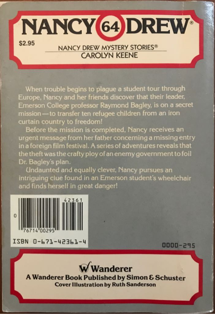 Captive Witness - Carolyn Keene (Simon & Schuster - Paperback) book collectible [Barcode 9780671423612] - Main Image 2