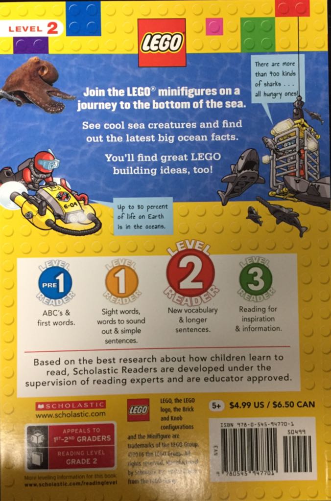 Lego Deep Dive - Penelope Arlon (Scholastic - Paperback) book collectible [Barcode 9780545947701] - Main Image 2
