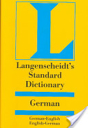 Langenscheidt’s Standard German dictionary