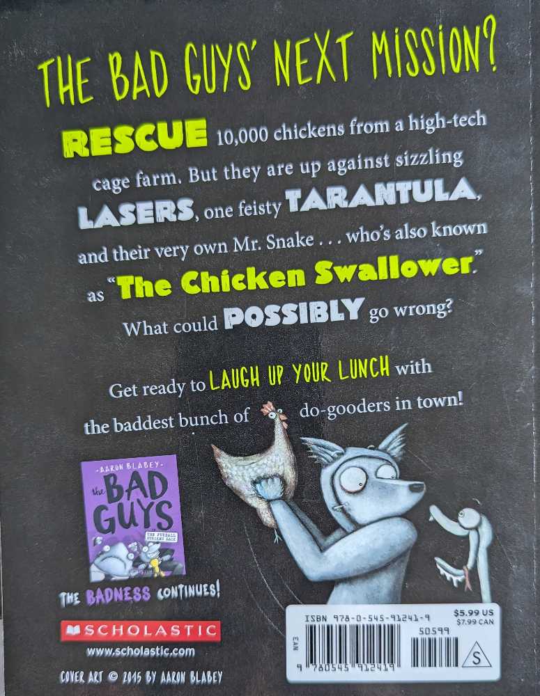 Bad Guys #2: In Mission Unpluckable - Aaron Blabey (Scholastic Books, Inc. - Paperback) book collectible [Barcode 9780545912419] - Main Image 2