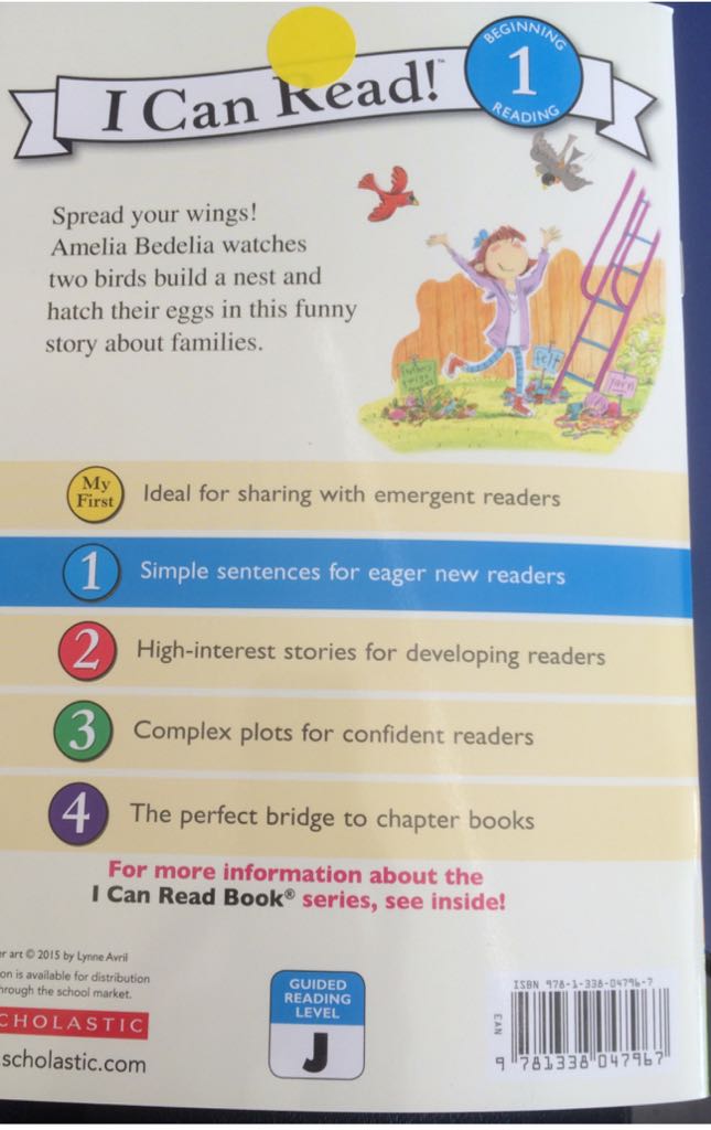 Amelia Bedelia Is for the Birds - (P11.1)Herman Parish book collectible [Barcode 9781338047967] - Main Image 2