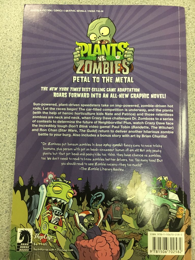 Plants Vs. Zombies: Petal To The Metal - Paul and Ron Chan Tobin book collectible [Barcode 9781506702582] - Main Image 2