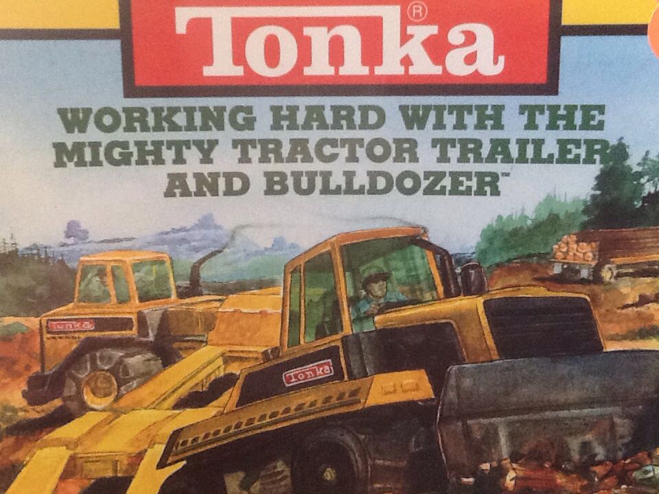 Tonka: Working Hard With Mighty Tractor Trailer And Bulldozer