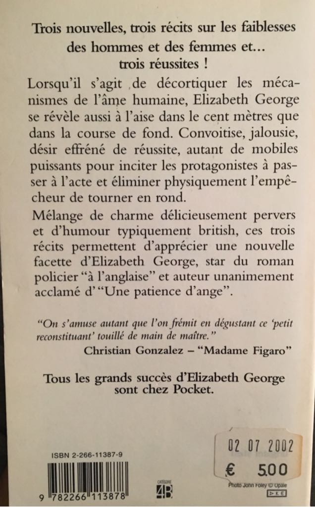 Un Petit Reconstituant - Elizabeth George book collectible [Barcode 9782266113878] - Main Image 2