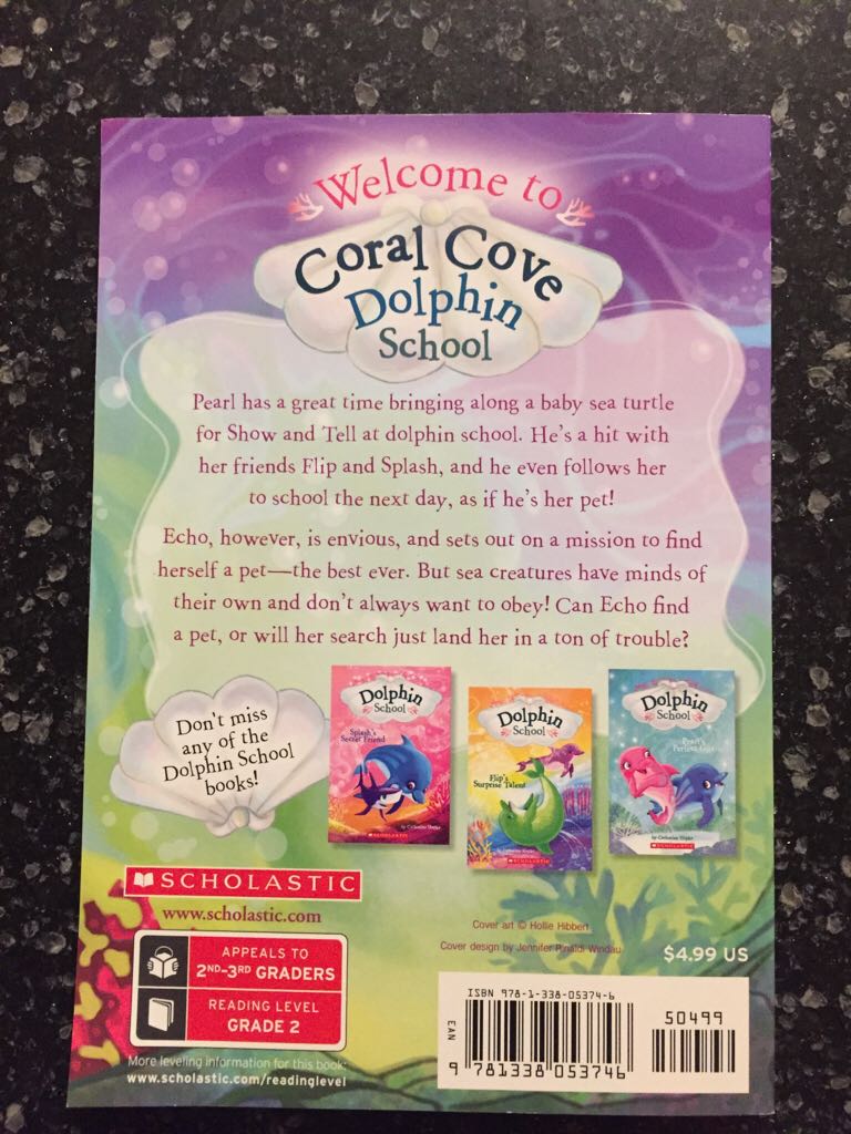 Dolphin School #5: Echo’s New Pet - Catherine Hapka (A Scholastic Press - Paperback) book collectible [Barcode 9781338053746] - Main Image 2