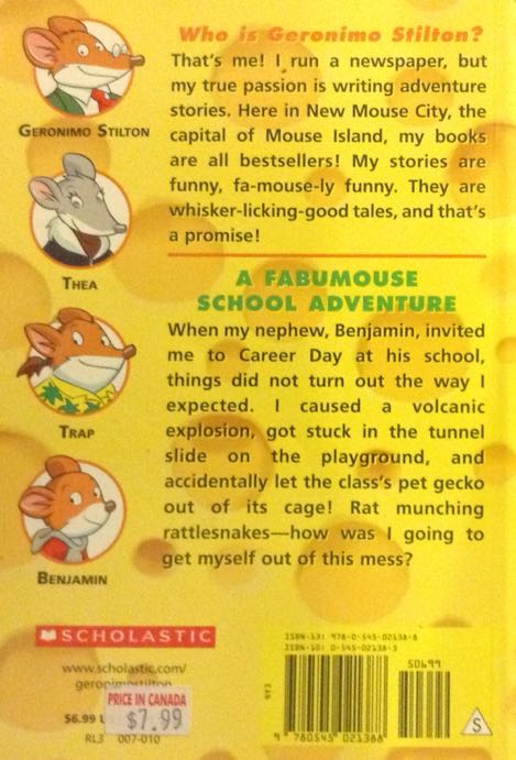 Geronimo Stilton #38: A Fabumouse School Adventure - Geronimo Stilton (Scholastic Inc - Paperback) book collectible [Barcode 9780545021388] - Main Image 2
