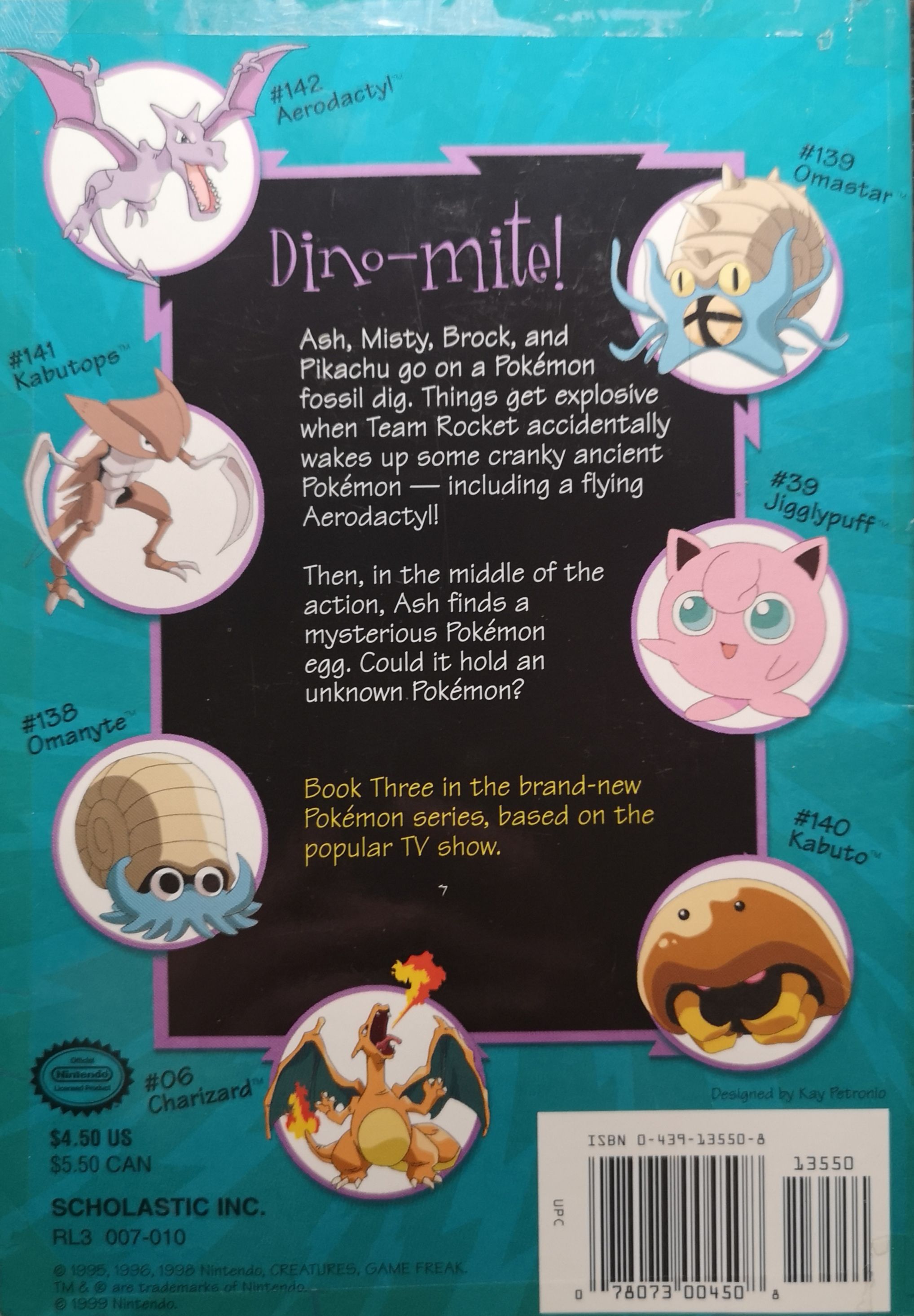 Attack Of The Prehistoric Pokémon - Tracey West (Scholastic Paperbacks - Paperback) book collectible [Barcode 9780439135504] - Main Image 2