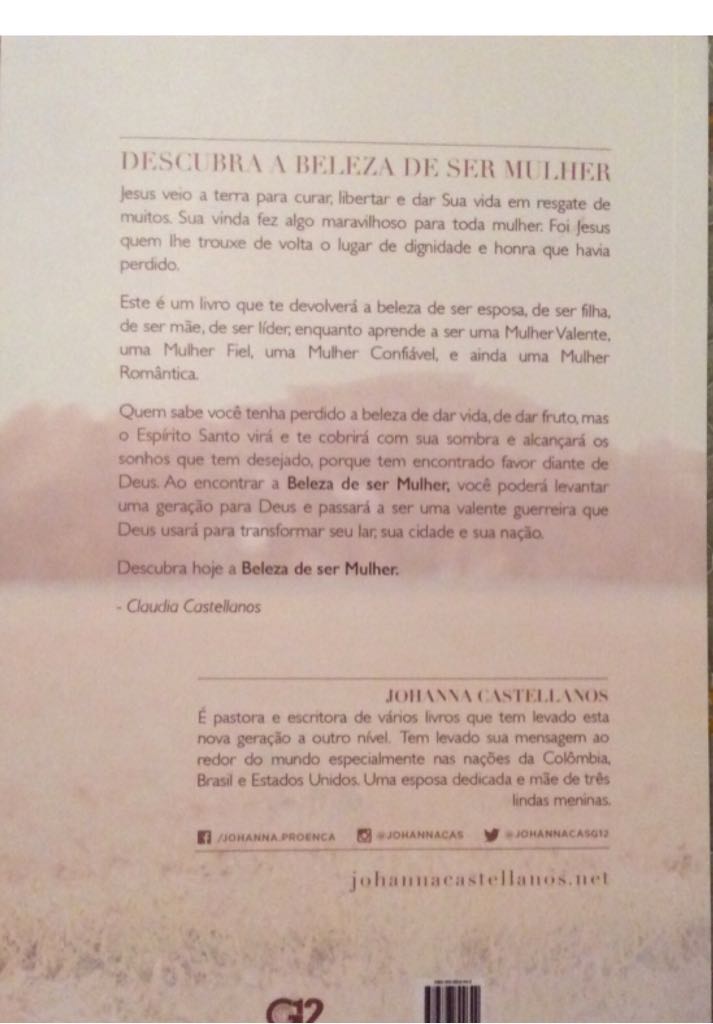 A Beleza De Ser Mulher  - Johanna Castellanos (Editora G12) book collectible - Main Image 2