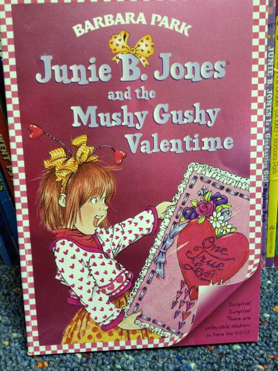 Junie B. Jones #14: And The Mushy Gushy Valentime - Barbara Park (A Stepping Stone Book - Paperback) book collectible [Barcode 9780375800399] - Main Image 1