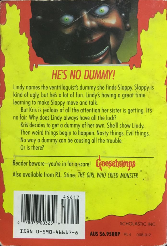 Night Of The Living Dummy - R.L. Stine (Scholastic - Paperback) book collectible [Barcode 9780590466172] - Main Image 2