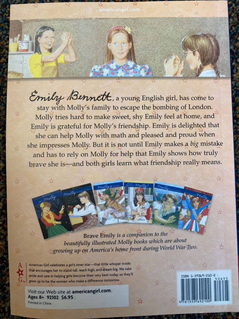 Brave Emily - Valerie Tripp (American Girl) book collectible [Barcode 9781593692100] - Main Image 2