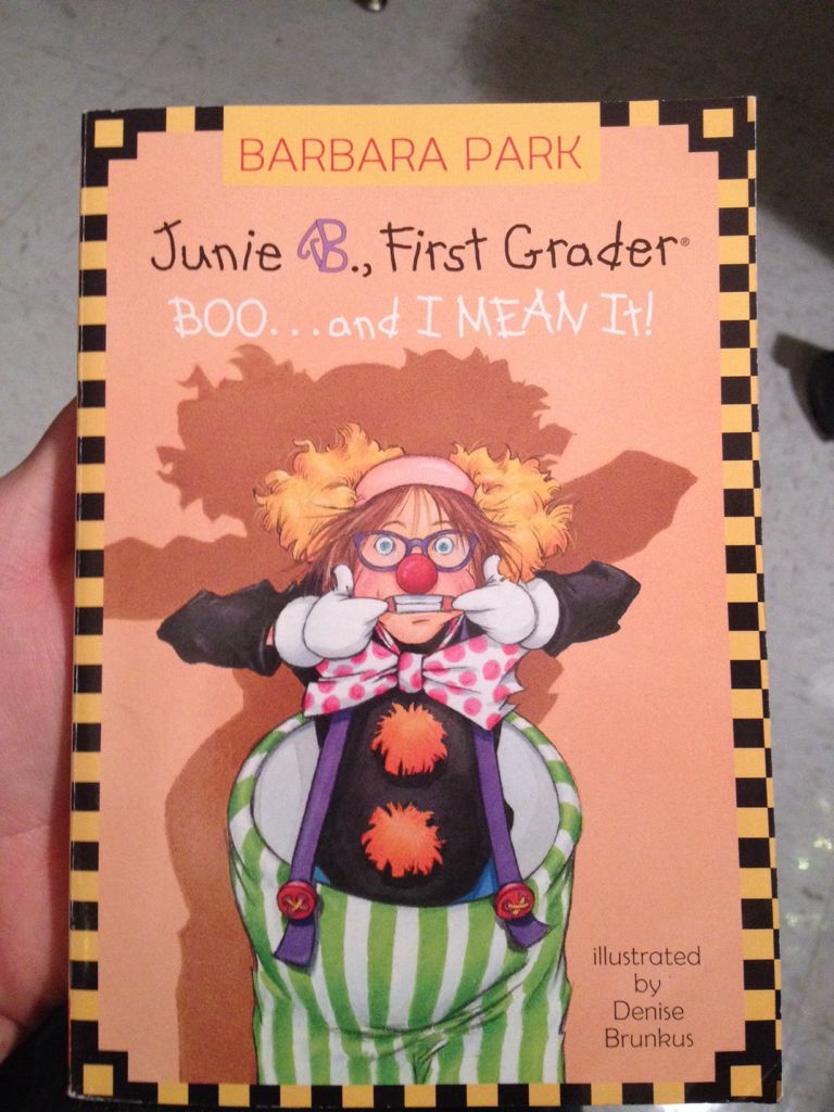 Junie B.- First Grader #24: BOO...and I MEAN IT! - Barbara Park (Scholastic Inc - Paperback) book collectible [Barcode 9780439797955] - Main Image 1