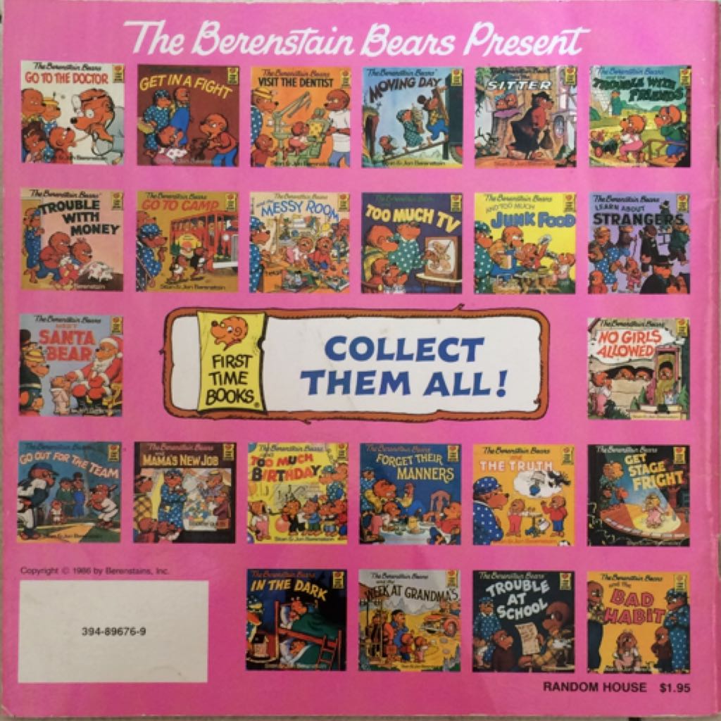 Berenstain Bears and the Bad Habit - Stan Berenstain (Random House Books for Young Readers - Hardcover) book collectible [Barcode 9780394873404] - Main Image 2