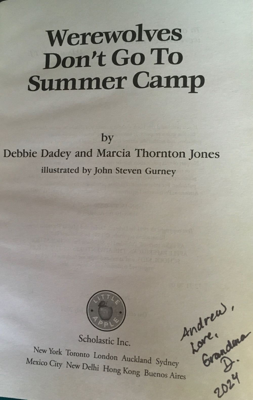 Bailey School Kids: Werewolves Don’t Go To Summer Camp - Debbie Dadey (Scholastic Inc. - Paperback) book collectible [Barcode 9780590440615] - Main Image 3