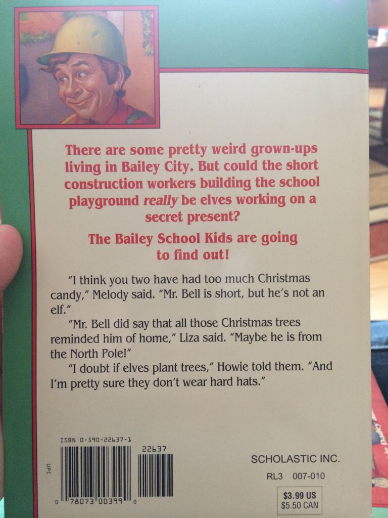 Elves Don’t Wear Hard Hats - Debbie Dadey (Scholastic Paperbacks - Paperback) book collectible [Barcode 9780590226370] - Main Image 2