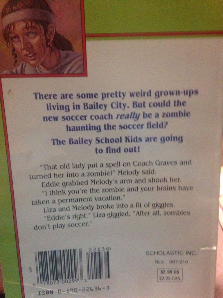 Bailey School Kids #15: Zombies Don’t Play Soccer - Debbie Dadey (Scholastic Inc. - Paperback) book collectible [Barcode 9780590226363] - Main Image 2