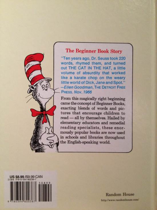 Fox in Socks A9- Dr Seuss - Dr. Seuss (Random House - Hardcover) book collectible [Barcode 9780394800387] - Main Image 2