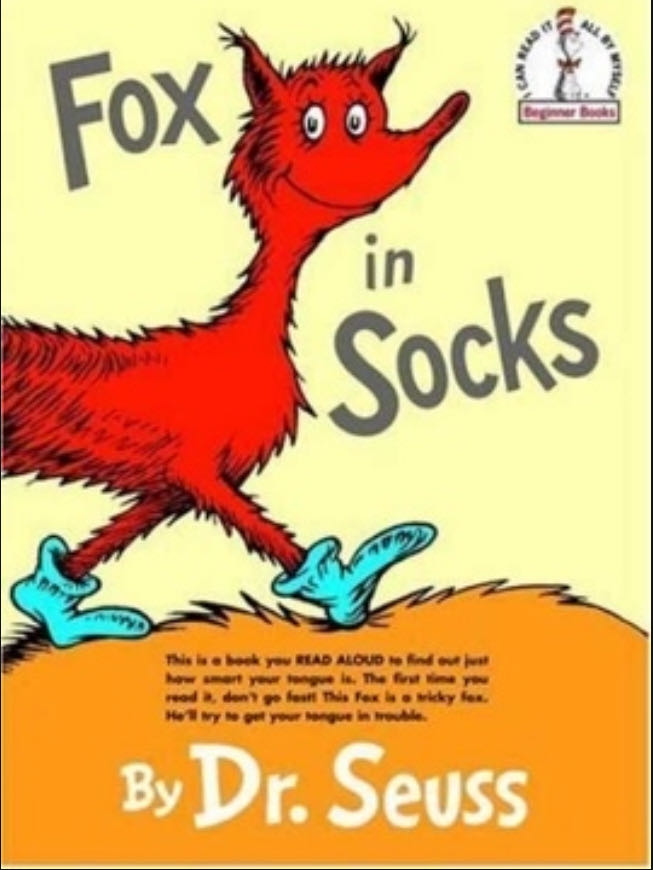 Fox in Socks A9- Dr Seuss - Dr. Seuss (Random House - Hardcover) book collectible [Barcode 9780394800387] - Main Image 4