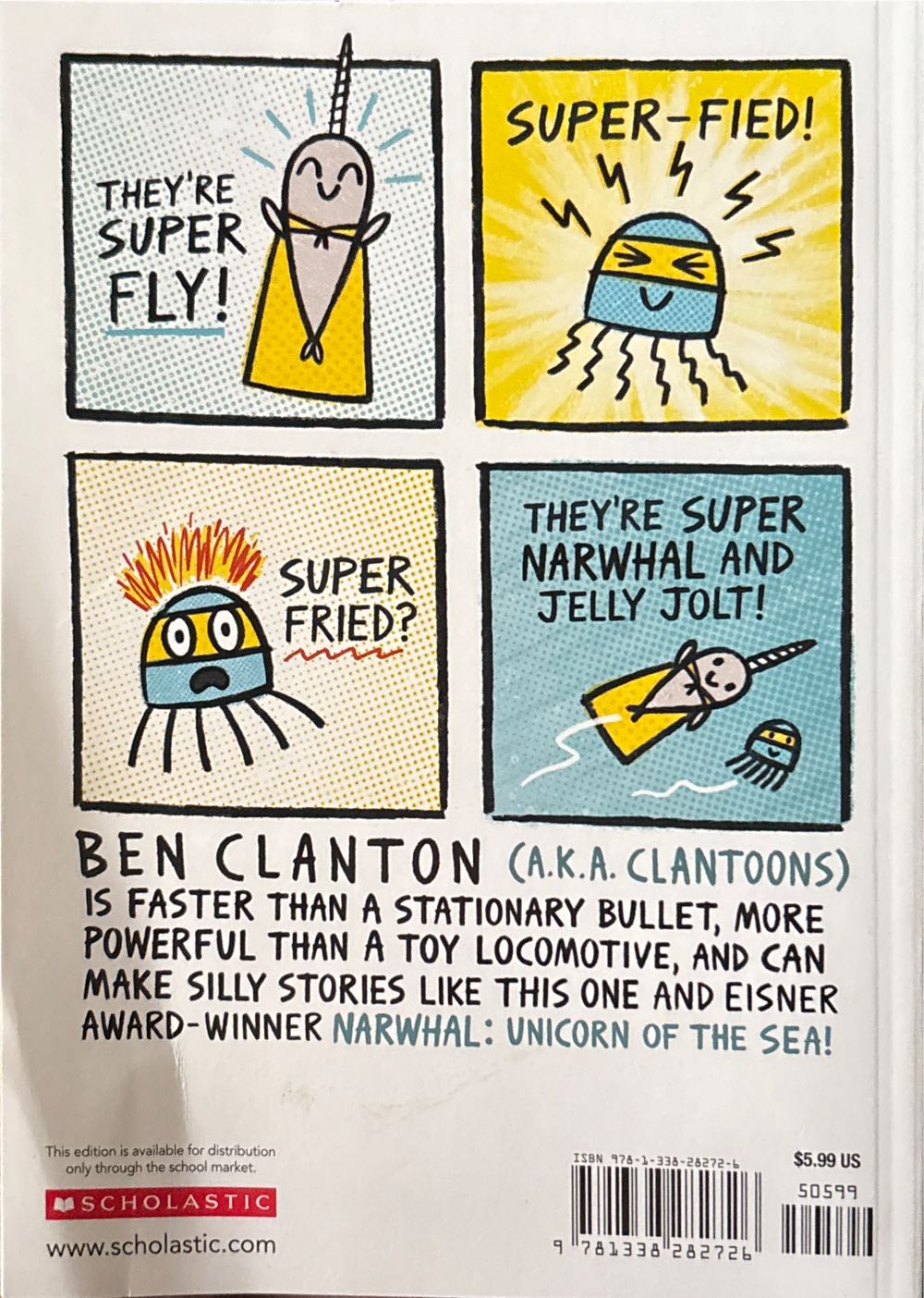 Super Narwhal and Jelly Jolt - Ben Clanton (Scholastic - Paperback) book collectible [Barcode 9781338282726] - Main Image 2