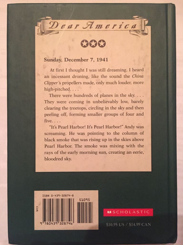 Dear America: Early Sunday Morning, The Pearl Harbor Diary Of Amber Billows - Barry Denenberg (Scholastic Inc. - Hardcover) book collectible [Barcode 9780439328746] - Main Image 2