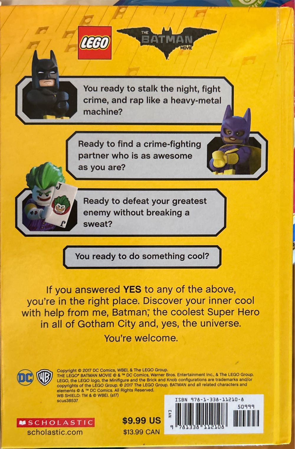 Batman’s Guide to Being Cool (Lego Batman Movie) - Howie Dewin (Scholastic Inc - Hardcover) book collectible [Barcode 9781338112108] - Main Image 2