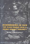 Remembering in Vain - Alain Finkielkraut book collectible [Barcode 9780231074643] - Main Image 1
