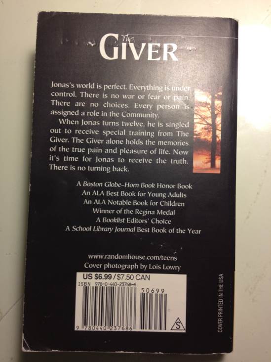 The Giver - Lois Lowry (Laurel-Leaf Books - Paperback) book collectible [Barcode 9780440237686] - Main Image 2