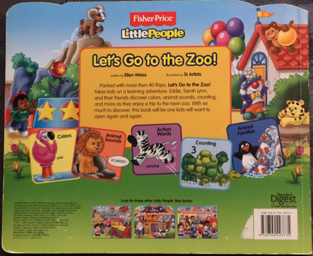 Fisher Price Little People Let’s Go to the Zoo! - Fisher-Price (- Hardcover) book collectible [Barcode 9780794423735] - Main Image 2