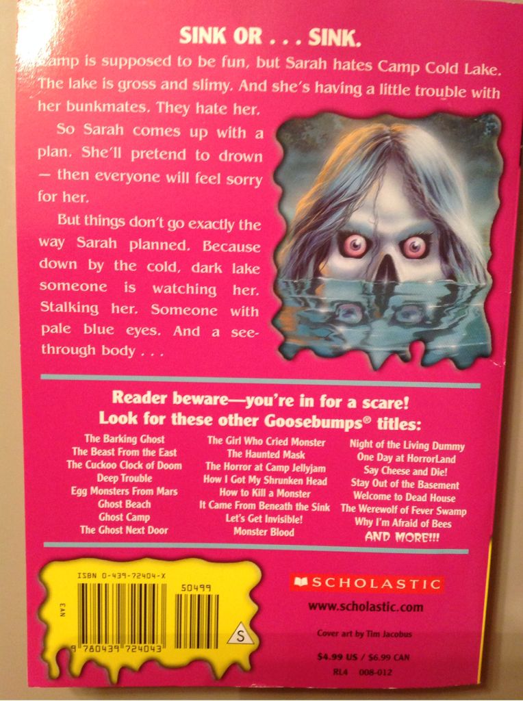 #56: The Curse of Camp Cold Lake - R.L. Stine (Scholastic - Paperback) book collectible [Barcode 9780439724043] - Main Image 2