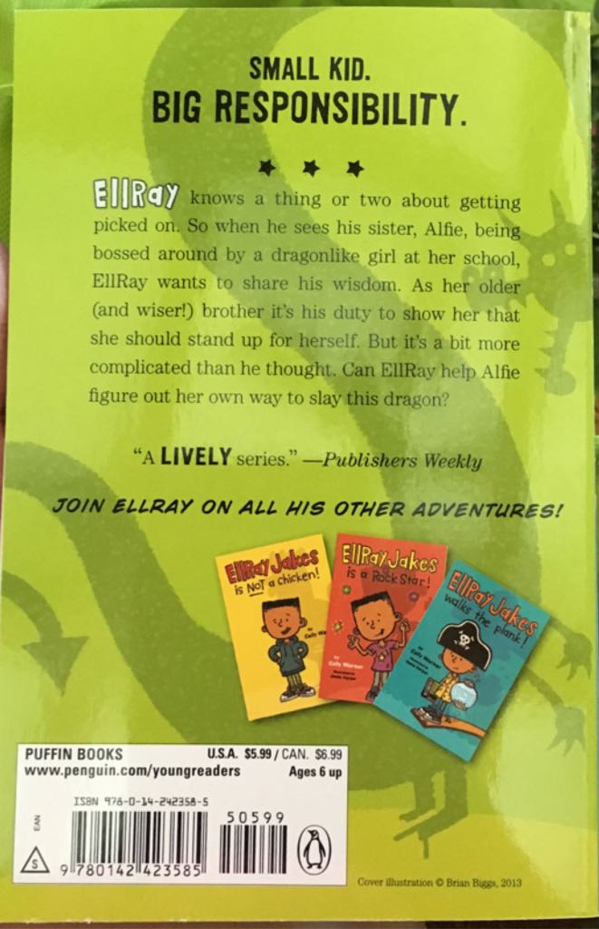 Ellray Jakes The Dragon Slayer - Sally Warner (A Puffin Book) book collectible [Barcode 9780142423585] - Main Image 2