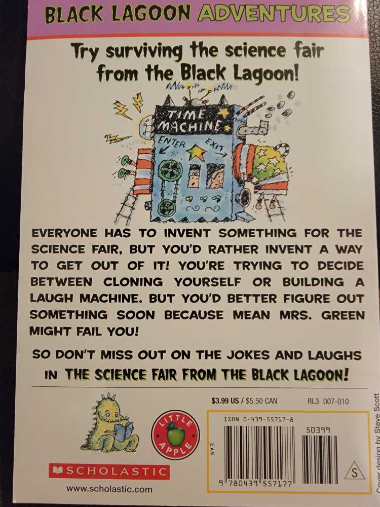 Black Lagoon #4: Science Fair - Mike Thaler (Scholastic Inc. - Paperback) book collectible [Barcode 9780439557177] - Main Image 2