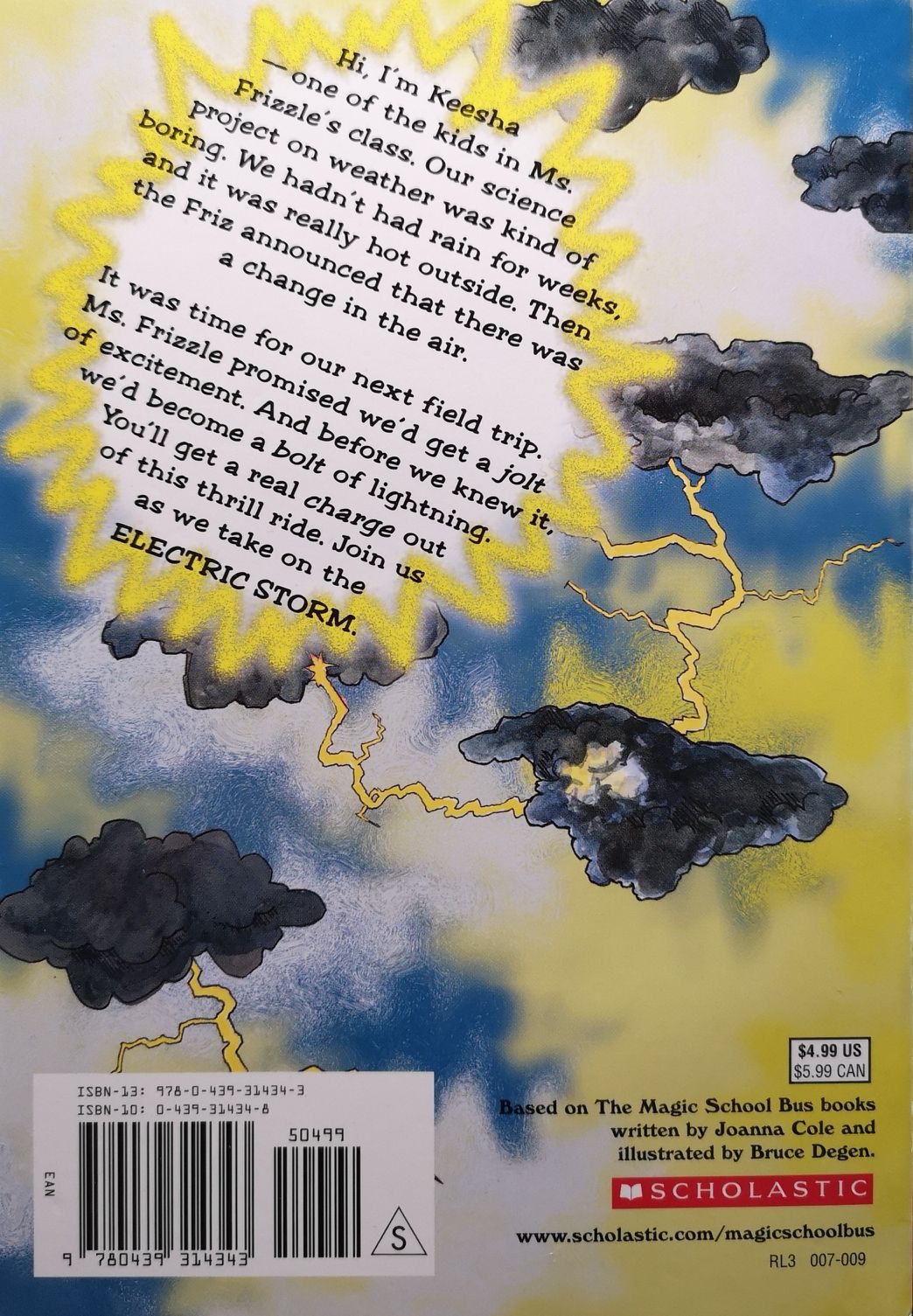 Electric Storm - Joanna Cole (Scholastic Inc. - Paperback) book collectible [Barcode 9780439314343] - Main Image 2