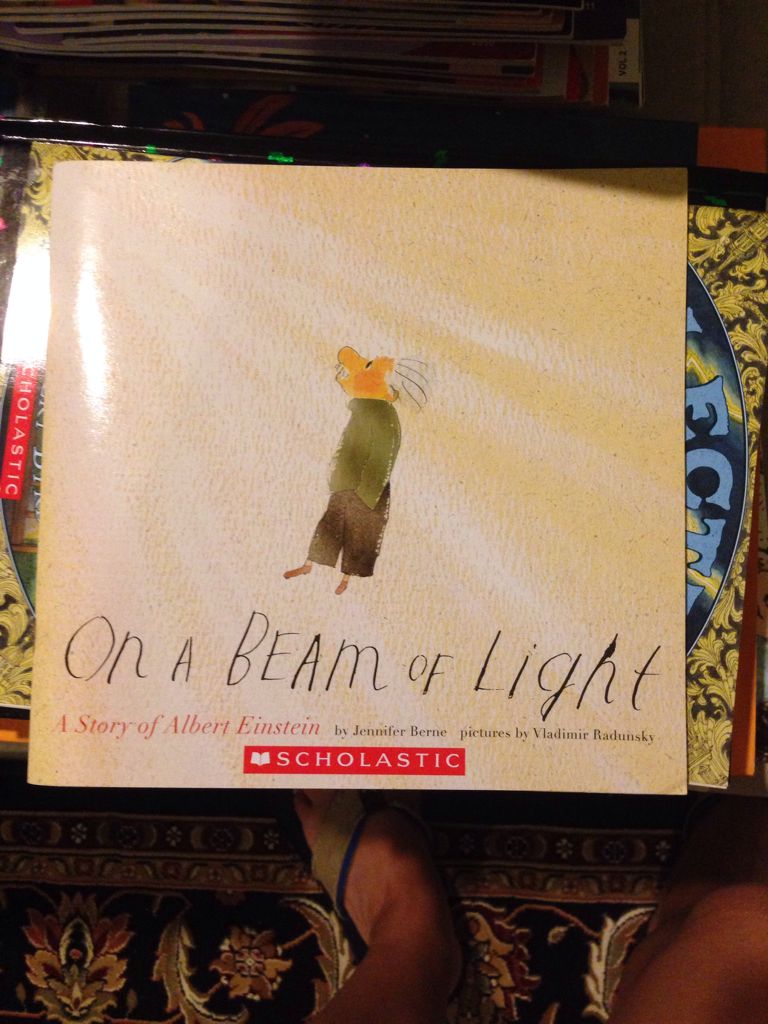 On a Beam of Light: A Story Of Albert Einstein - Jennifer Berne (Scholastic - Paperback) book collectible [Barcode 9780545657051] - Main Image 1