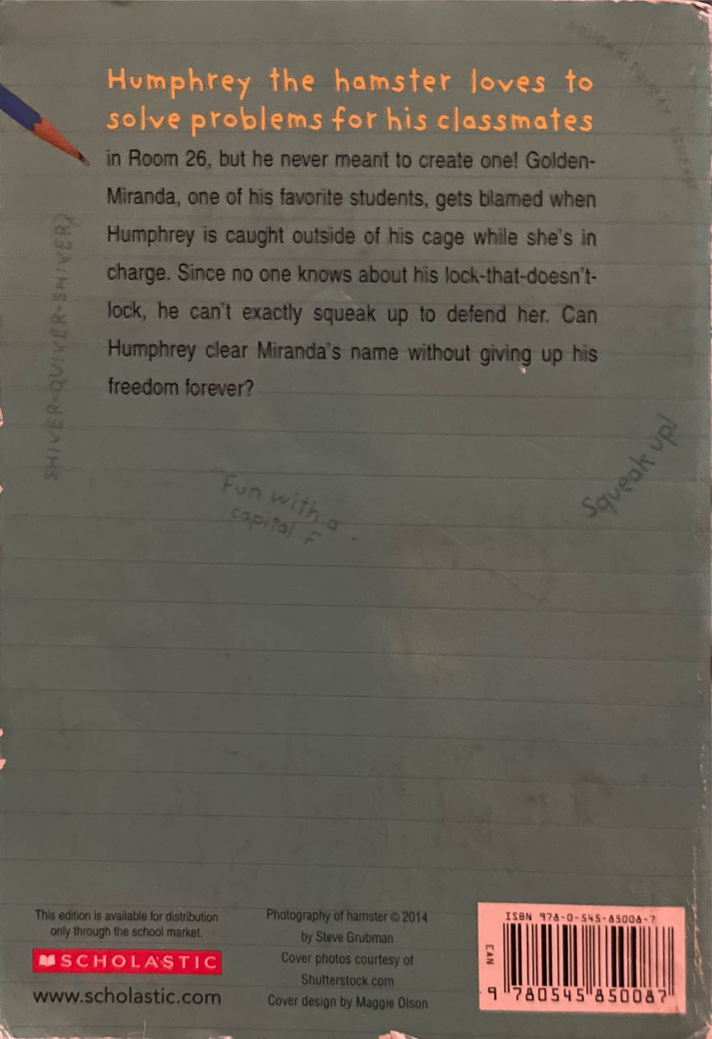 Trouble According To Humphrey - Birney Betty G (- Paperback) book collectible [Barcode 9780545850087] - Main Image 2