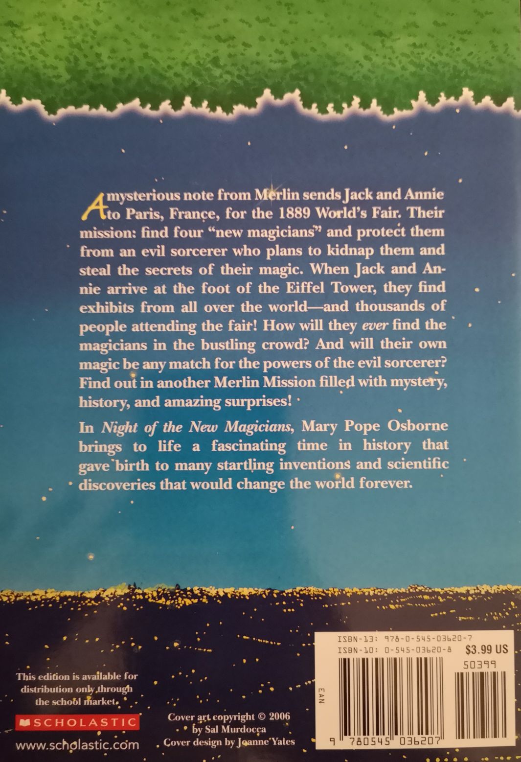 Night Of The New Magicians - Mary Pope Osborne (Scholastic Inc - Paperback) book collectible [Barcode 9780545036207] - Main Image 2