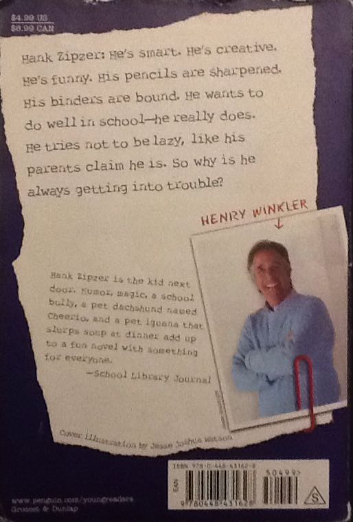 Hank Zipzer Niagara Falls, Or Does It? - Henry Winkler (Grosset & Dunlap - Paperback) book collectible [Barcode 9780448431628] - Main Image 2
