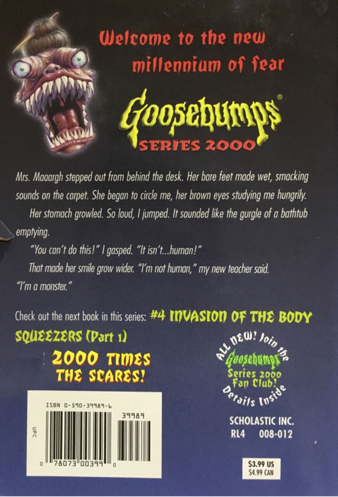 Creature Teacher - R.L. Stine (Apple Paperbacks (Scholastic) - Paperback) book collectible [Barcode 9780590399890] - Main Image 2