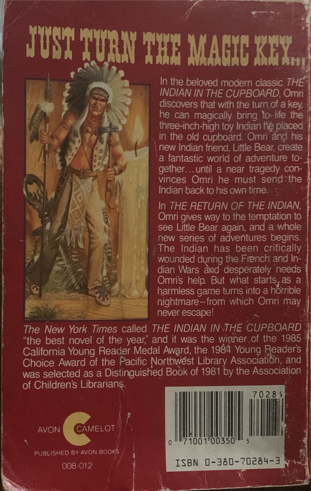 The Return of the Indian - Lynne Reid Banks (Avon Books - Paperback) book collectible [Barcode 9780380702848] - Main Image 3